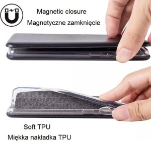 TelForceOne Etui Smart Diva do Oppo A78 4G czarne 8