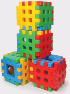 Marioinex Klocki Maxi Waffle w kartonie 24 el. 4