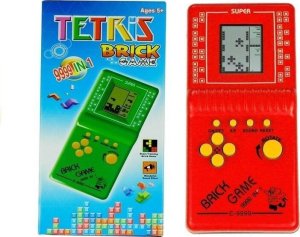 LeanToys Gra Elektroniczna Tetris Kieszonkowa Czerwona 1