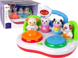 LeanToys Muzyczna Gra DJ Ze Zwierzętami Światła Dźwięk 2