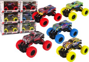 LeanToys Auto Monster Truck Amortyzatory Gumowe Opony Metal Kolory 1