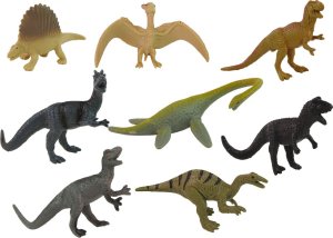 Figurka Triton Zestaw Figurek Dinozaury w Tubie Park Akcesoria 12 El. 2