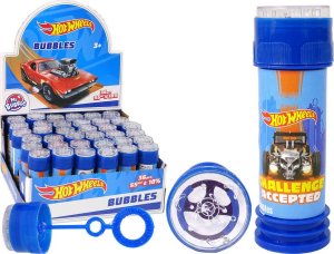 LeanToys Bańki Mydlane Hot Wheels 55ml My Bubble Niebieskie 1