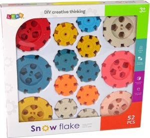 LeanToys Klocki Konstrukcyjne Płatki Śniegu 52 Elementy 5