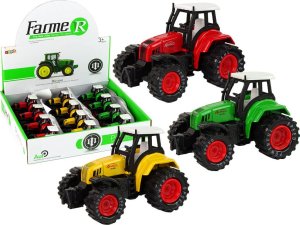 LeanToys Traktor Ciągnik Resorak Metalowy z Napędem 1