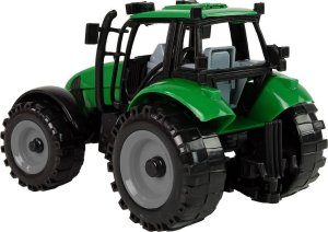 LeanToys Traktor Ideal Farm Zielony Czerwony Otwierana Maska 1