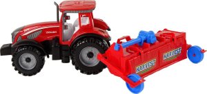 LeanToys Czerwony Ciągnik z Pługiem Napęd Frykcyjny 3