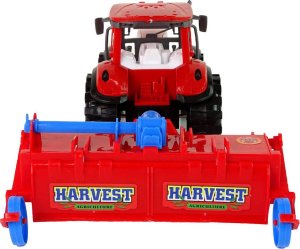 LeanToys Czerwony Ciągnik z Pługiem Napęd Frykcyjny 5