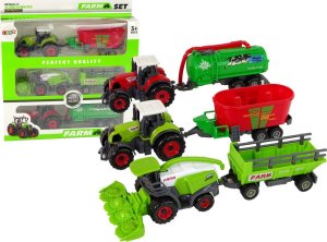 LeanToys Zestaw Maszyn Rolniczych Traktor Kombajn Przyczepa 1