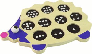 LeanToys Drewniany Jeż Edukacyjny 10 Pionków Kolorowy 3