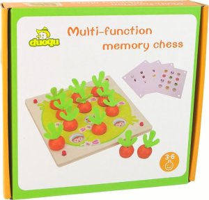 LeanToys Gra Memory Marchewki Drewniana 4