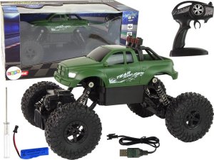 LeanToys Zdalnie Sterowane Auto R/C 2.4 GHz 1:18 Zielone 1