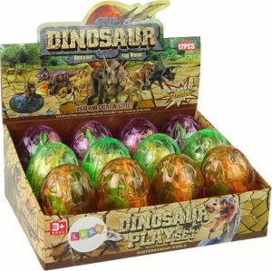 Figurka LeanToys Duże Jajo Dinozaura 2 Figurki Jajko Dinozaury 9 cm 3