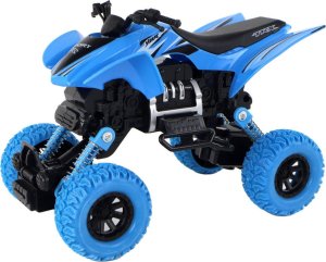 LeanToys Pojazd Terenowy Pchacz Quad XC Gumowe Koła Niebieski 2