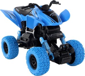 LeanToys Pojazd Terenowy Pchacz Quad XC Gumowe Koła Niebieski 4