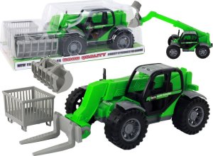 LeanToys Pojazd Rolniczy Traktor Zielony Dźwig Maszyna Rolnicza 1