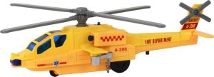 LeanToys Helikopter Śmigłowiec Aluminiowy Ratunkowy Z Napędem Mix Dźwięk Światła 2