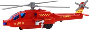 LeanToys Helikopter Śmigłowiec Aluminiowy Ratunkowy Z Napędem Mix Dźwięk Światła 4