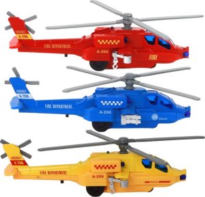 LeanToys Helikopter Śmigłowiec Aluminiowy Ratunkowy Z Napędem Mix Dźwięk Światła 8