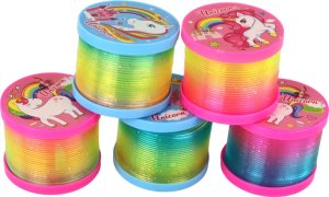 LeanToys Tęczowa Sprężyna Z Efektem Świetlnym Motyw Jednorożców 3