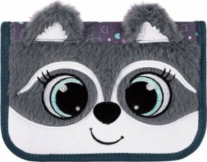 Piórnik Derform Piórnik dwuklapowy bez wyposażenia Bambino Racoon Szop pracz 2