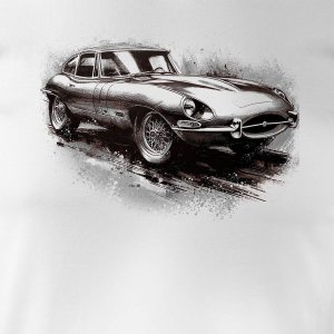 Topslang Koszulka z samochodem jaguar z jaguarem e-type e type etype kolekcjonerska męska biała REGULAR M 2