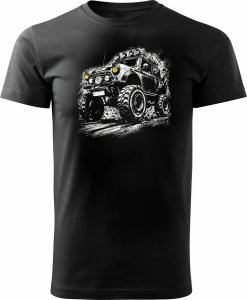Topslang Koszulka z samochodem Mini Morris Mini Cooper monster truck kolekcjonerska męska czarna REGULAR S 1