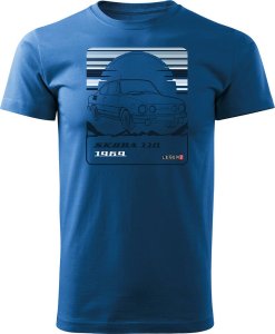 Topslang Koszulka z samochodem Skoda 110 R PRL legend męska niebieska REGULAR M 1