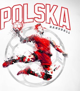 Topslang Koszulka polska piłka ręczna dla kibica do piłki ręcznej hand ball męska biała REGULAR S 2