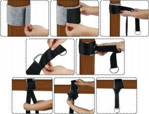 Heckermann Pasy taśmy zestaw akcesoriów do zawieszenia hamaka Heckermann 4