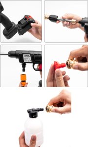 Myjka ciśnieniowa Heckermann Myjka ciśnieniowa akumulatorowa PW-1 10