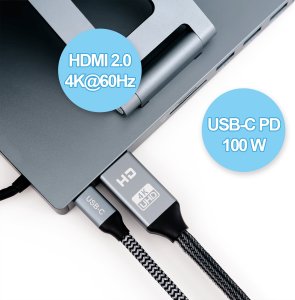 Stojak Reagle REAGLE ALUMINIOWY STOJAK PODSTAWKA IPAD TABLET + HUB HDMI 4K 60Hz PD USB-C 1