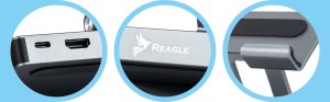 Stojak Reagle REAGLE ALUMINIOWY STOJAK PODSTAWKA IPAD TABLET + HUB HDMI 4K 60Hz PD USB-C 4