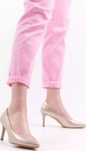 Sergio Leone Półbuty damskie D1336ZLBL złote 40 7