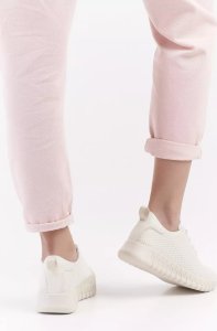 Sergio Leone Skórzane buty sportowe damskie Sergio Leone DSP011BE beżowe 36 7