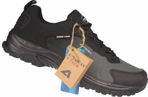 Buty trekkingowe męskie American Club Męskie buty trekkingowe American Club WT-171/24 szare buty sportowe 41 1