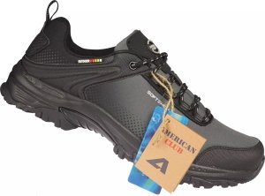 Buty trekkingowe męskie American Club Męskie buty trekkingowe American Club WT-170/24 szare buty sportowe 41 1