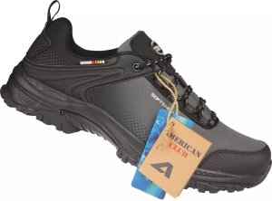 Buty trekkingowe męskie American Club Męskie buty trekkingowe American Club WT-170/24 szare buty sportowe 44 1