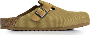 Birkenstock Klapki Birkenstock Boston Corduroy Cork Brown 1