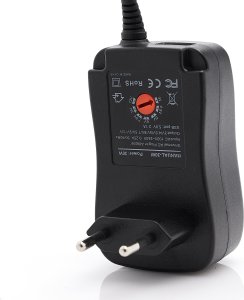 Techrebal UNIWERSALNY ZASILACZ 3V 4.5V 5V 6V 7.5V 9V 12V 4