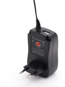 Techrebal UNIWERSALNY ZASILACZ 3V 4.5V 5V 6V 7.5V 9V 12V 6