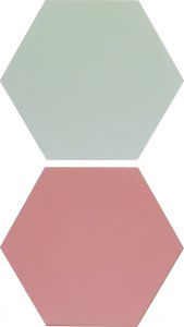 Techrebal PENELE DEKORACYJNE LAMELE ŚCIENNE HEKSAGON RÓŻOWE 13