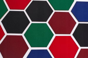 Techrebal PENELE DEKORACYJNE LAMELE ŚCIENNE HEKSAGON RÓŻOWE 5