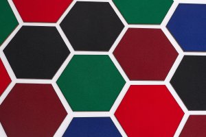 Techrebal PENELE DEKORACYJNE LAMELE ŚCIENNE HEKSAGON KOLORY 2