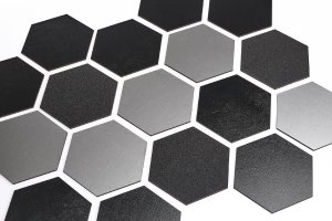 Techrebal PENELE DEKORACYJNE LAMELE ŚCIENNE HEKSAGON KOLORY 4