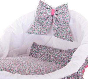 WickerPL Baby Łóżeczko wiklinowe dla niemowląt 90x60 H32/60 cm 5