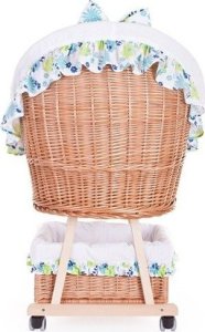 WickerPL BABY ŁÓŻECZKO WIKLINOWE DLA NIEMOWLĄT 90X60 H32/60 CM 2