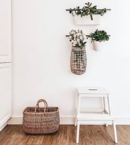 WickerPL Ażurowy kosz wiszący z wikliny 24 H41/51cm 3