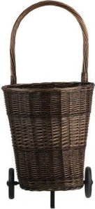 WickerPL Wózek na drewno na kółkach 45x37 H27/50/90 cm 3