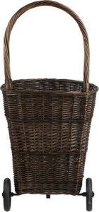 WickerPL Wózek na drewno na kółkach 45x37 H27/50/90 cm 5